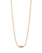 Moon Necklace in 18kt Gold and Rubies