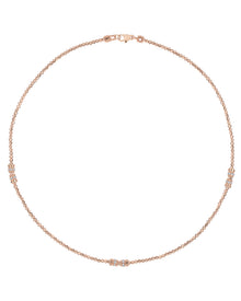 Moon 3 Elements Necklace in 18kt Gold and Rubies