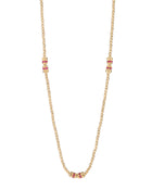 Moon 3 Elements Necklace in 18kt Gold and Rubies