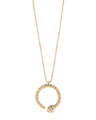 Ophidia Pendant Necklace in 18kt Gold and Diamonds