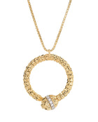 Ophidia Pendant Necklace in 18kt Gold and Diamonds