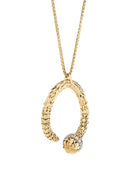 Ophidia Pendant Necklace in 18kt Gold and Diamonds