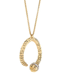 Ophidia Pendant Necklace in 18kt Gold and Diamonds