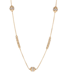 Ophidia Station Necklace in 18kt Gold and Diamonds