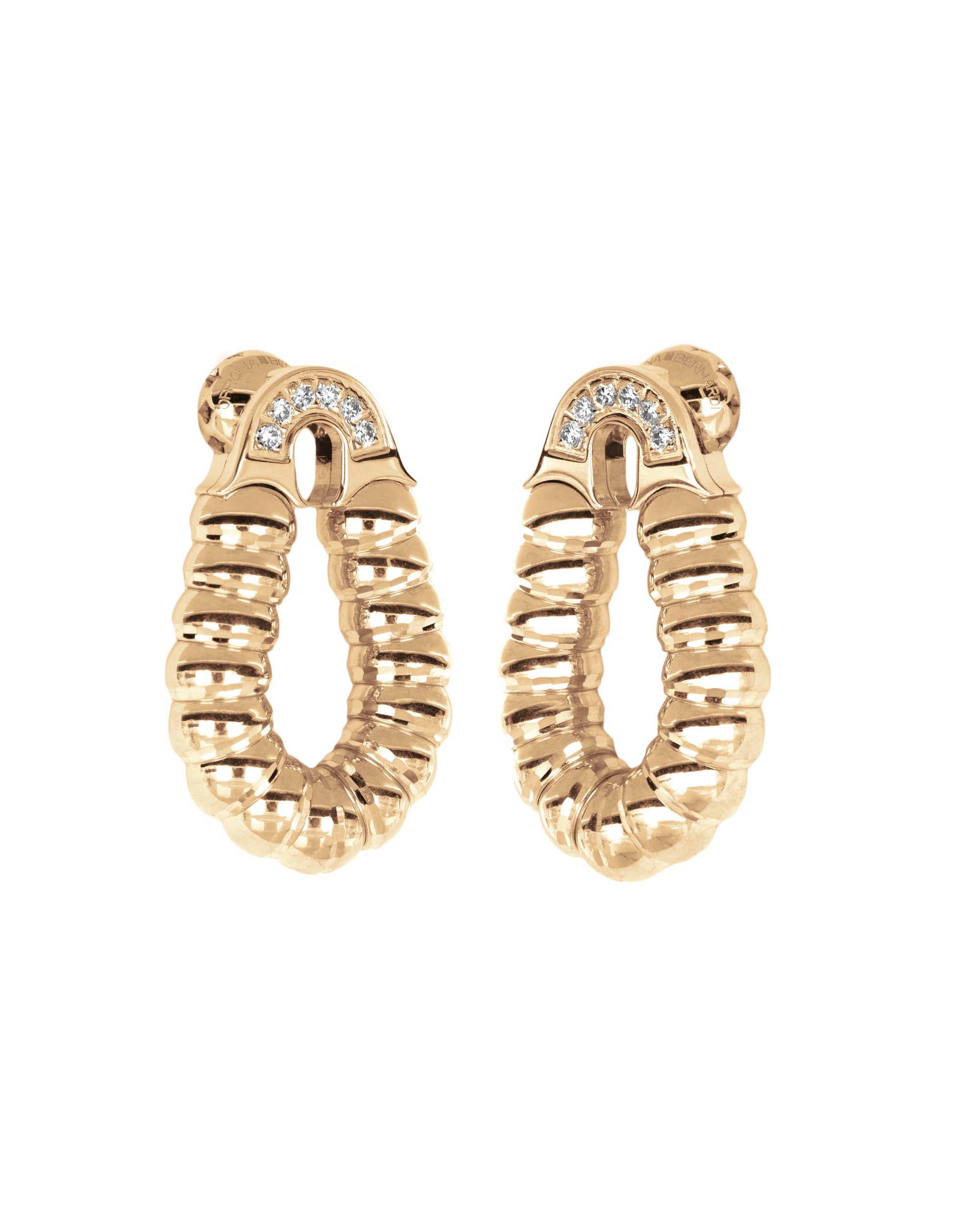 Enigma Aura Orecchini in Oro Giallo 18kt e Diamanti Bianchi