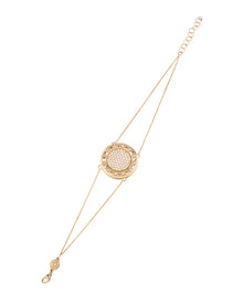 Senzatempo Large Bracelet in 18kt Gold and Diamonds