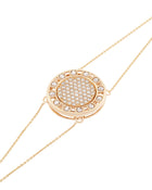 Senzatempo Large Bracelet in 18kt Gold and Diamonds