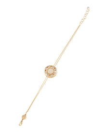 Senzatempo Small Bracelet in 18kt Gold and Diamonds