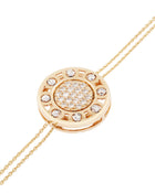 Senzatempo Small Bracelet in 18kt Gold and Diamonds