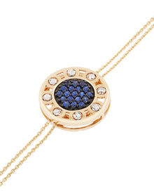 Senzatempo Small Bracelet in 18kt Gold and Sapphires