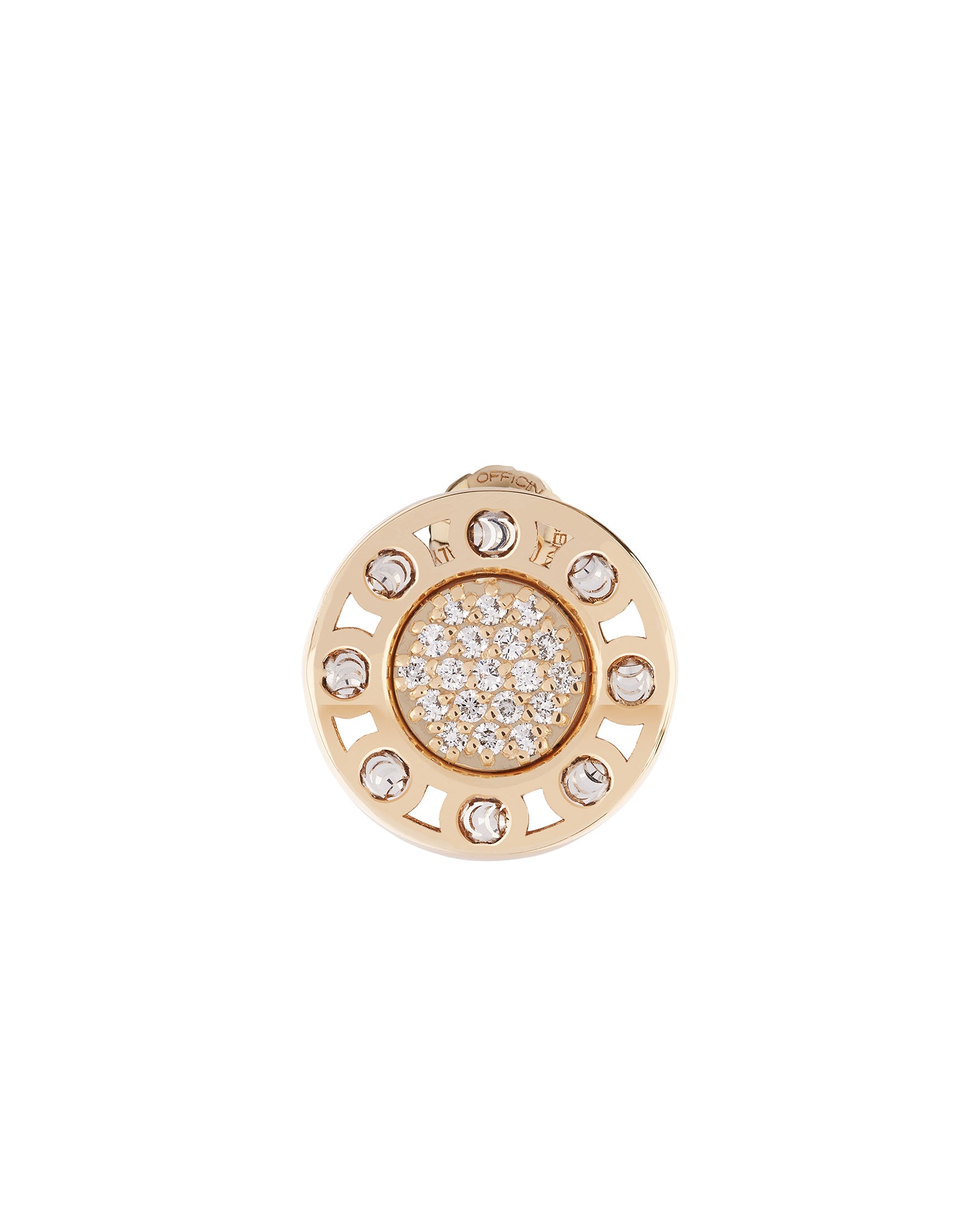 Senzatempo Small Earrings in 18kt Gold and Diamonds