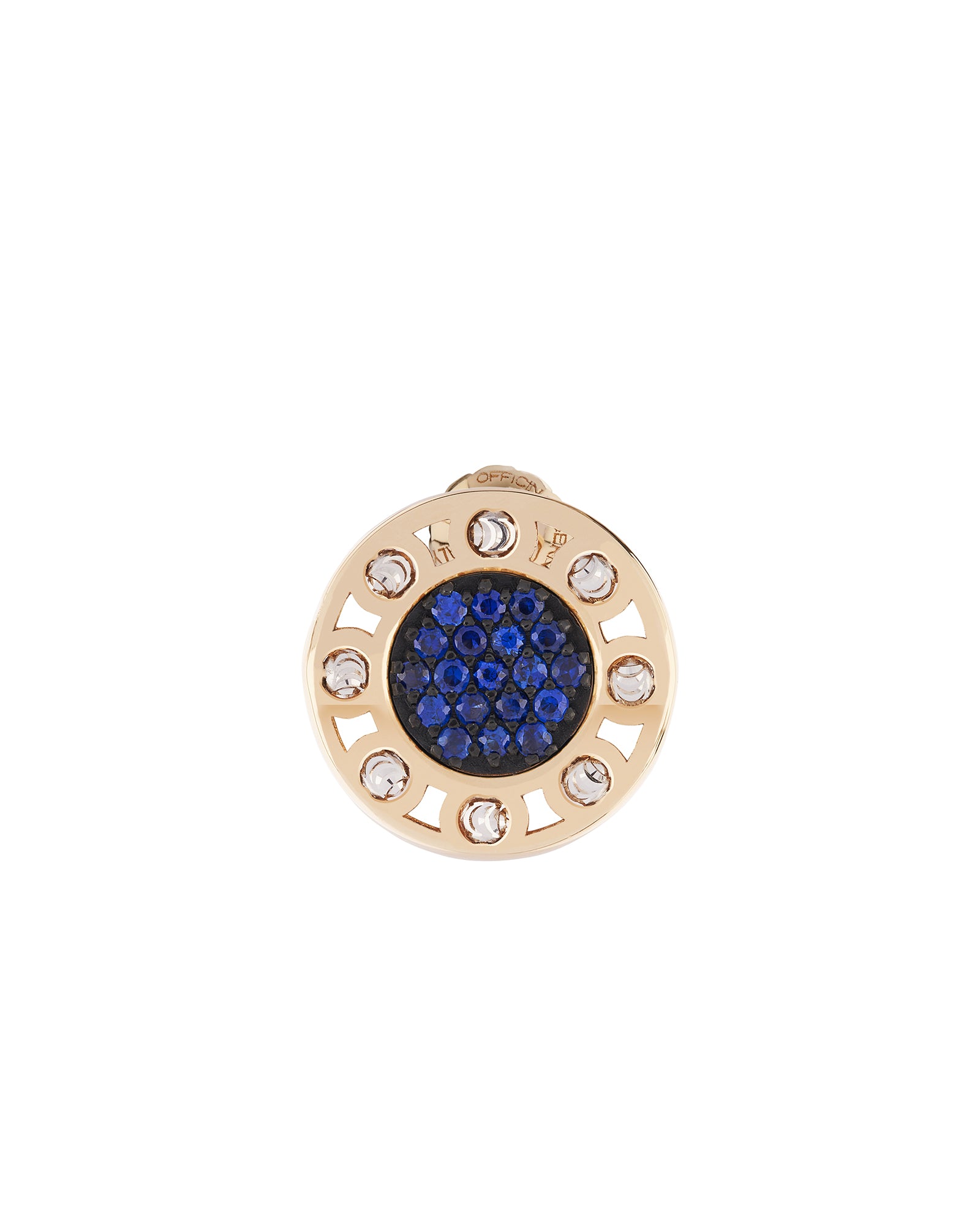 Senzatempo Small Earrings in 18kt Gold and Sapphires