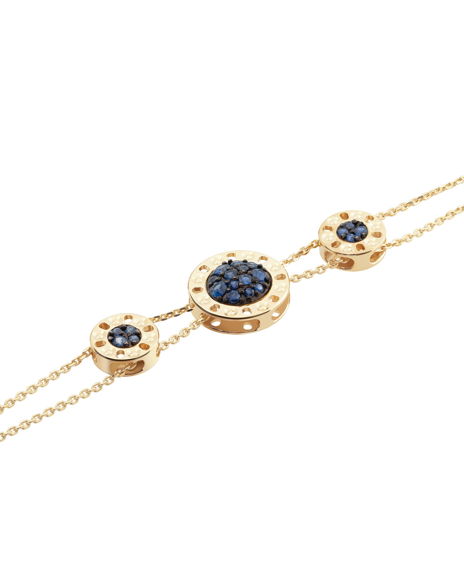 Timeless Essence 18kt Yellow Gold and Sapphire Bracelet