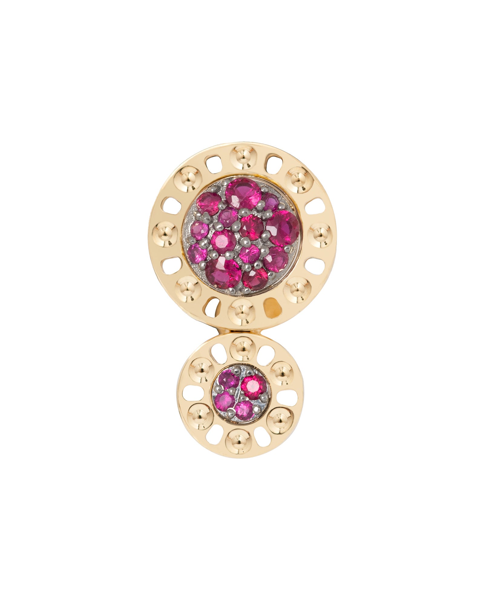 Senzatempo Essence Orecchini in Oro Giallo 18kt e Rubini
