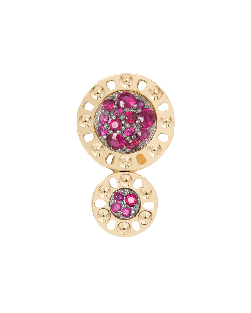 Timeless Essence 18kt Yellow Gold and Ruby Earrings
