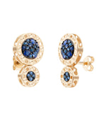 Senzatempo Essence 18kt Yellow Gold and Sapphire Earrings