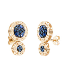Senzatempo Essence 18kt Yellow Gold and Sapphire Earrings