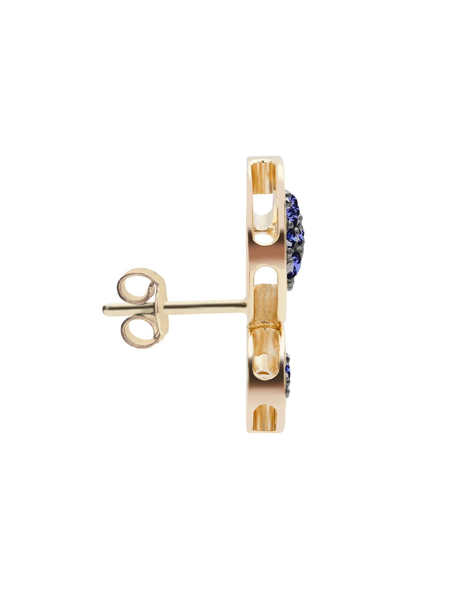 Senzatempo Essence 18kt Yellow Gold and Sapphire Earrings