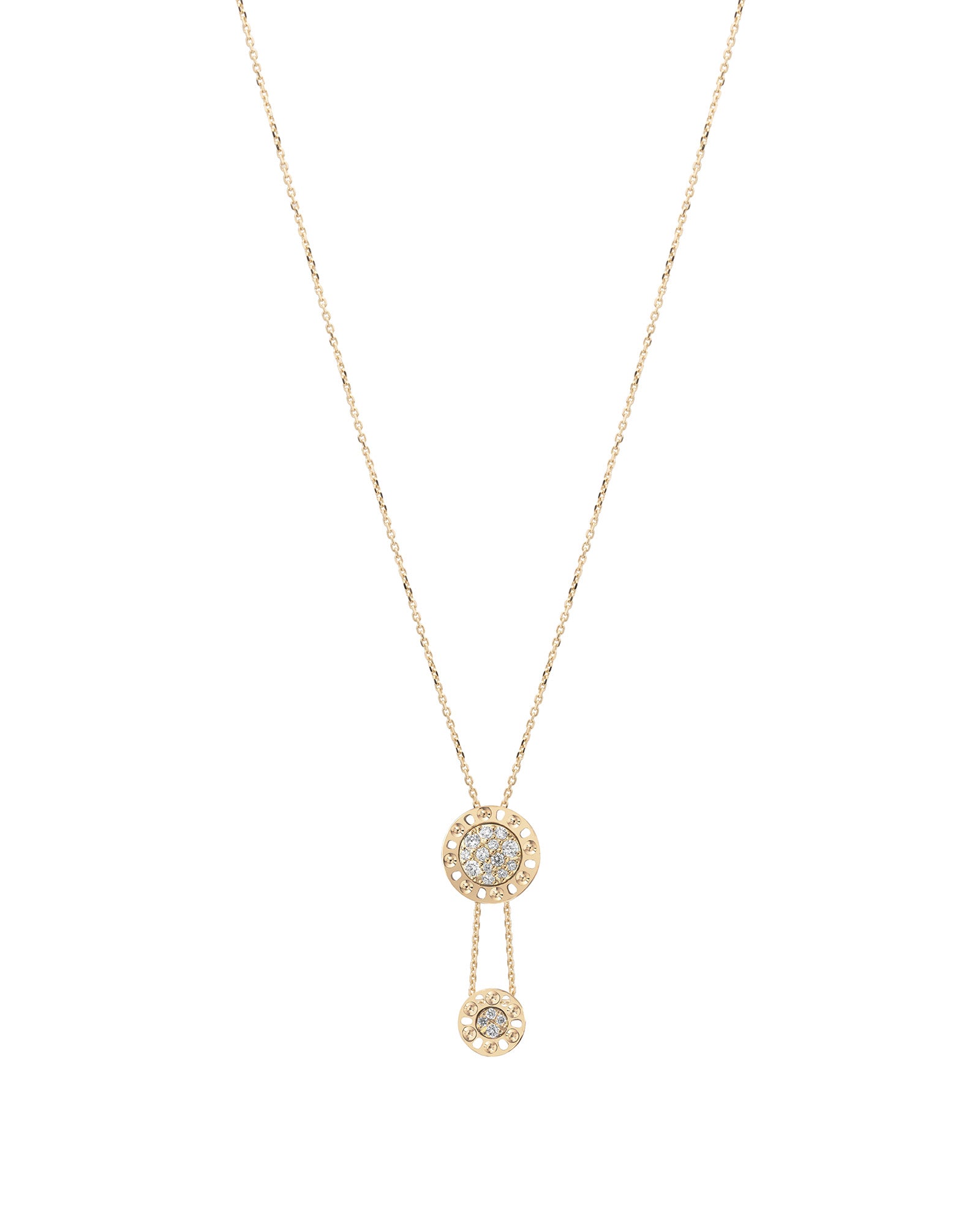 Timeless Essence 18kt Yellow Gold and White Diamond Necklace