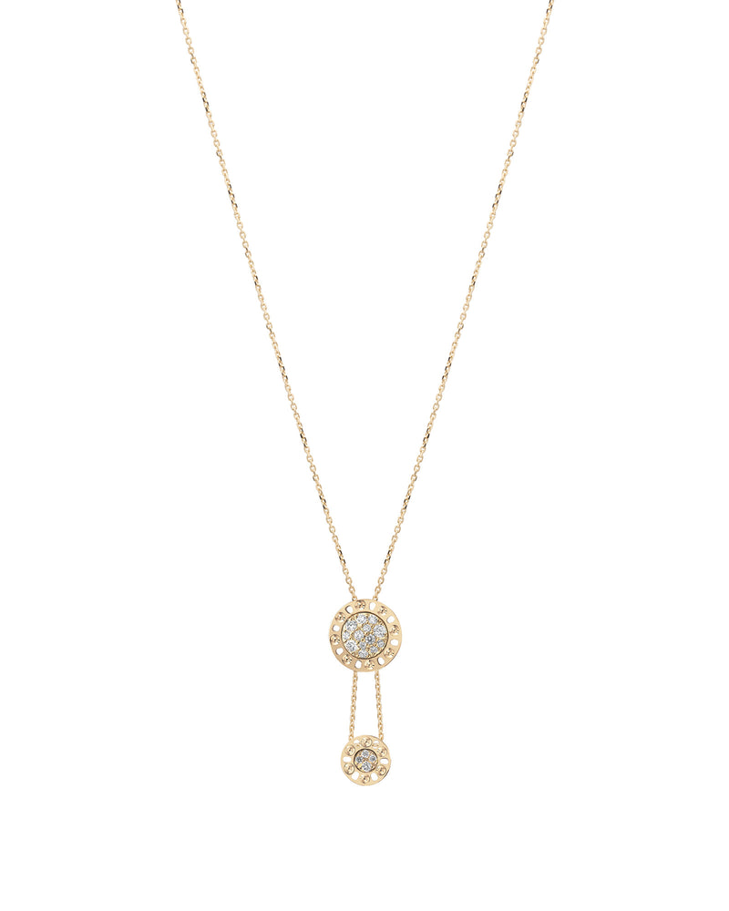 Timeless Essence 18kt Yellow Gold and White Diamond Necklace