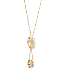 Timeless Essence 18kt Yellow Gold and White Diamond Necklace