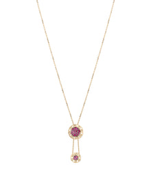 Timeless Essence Necklace in 18kt Yellow Gold and Rubies