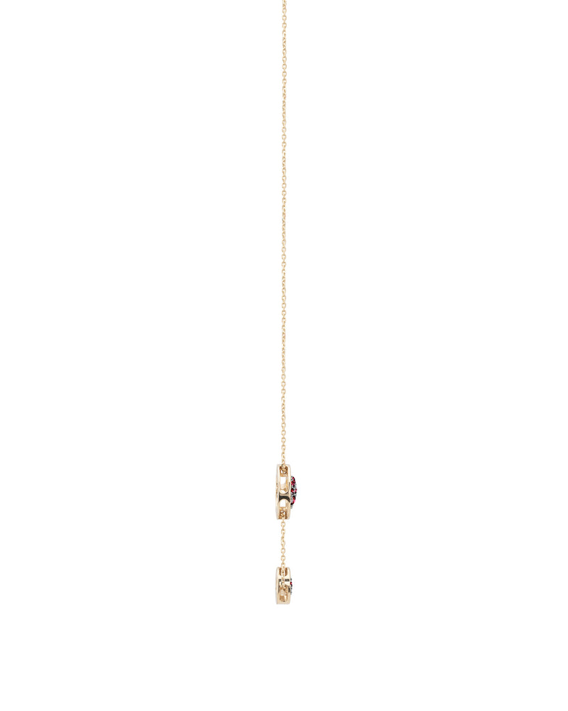 Timeless Essence Necklace in 18kt Yellow Gold and Rubies