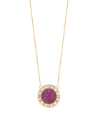 Senzatempo Large Necklace in 18kt Gold and Rubies