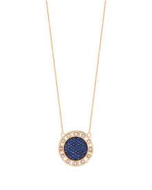 Senzatempo Large Necklace in 18kt Gold and Sapphires