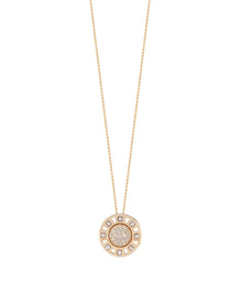 Senzatempo Small Necklace in 18kt Gold and Diamonds