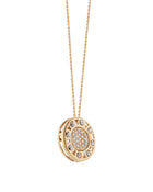 Senzatempo Small Necklace in 18kt Gold and Diamonds