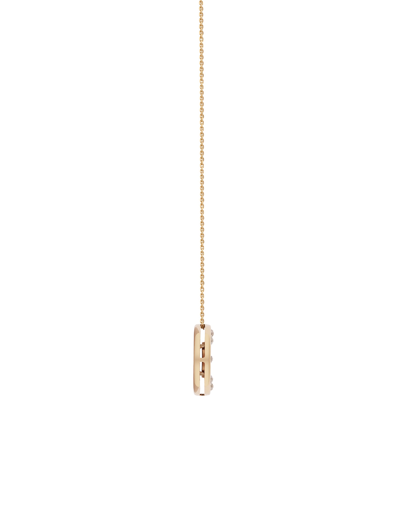 Senzatempo Small Necklace in 18kt Gold and Diamonds