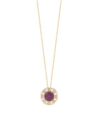 Senzatempo Small Necklace in 18kt Gold and Rubies