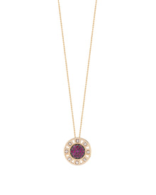 Senzatempo Small Necklace in 18kt Gold and Rubies