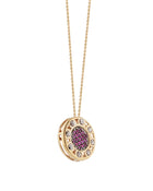 Senzatempo Small Necklace in 18kt Gold and Rubies