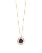 Senzatempo Small Necklace in 18kt Gold and Sapphires