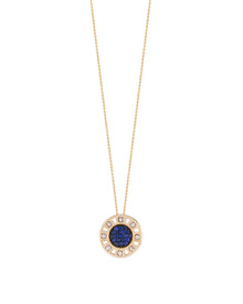 Senzatempo Small Necklace in 18kt Gold and Sapphires