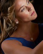 Senzatempo Large Earrings in 18kt Gold and Diamonds