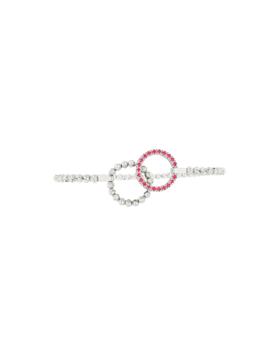 BRACCIALE MOON EDEN IN ORO BIANCO 18KT E RUBINI