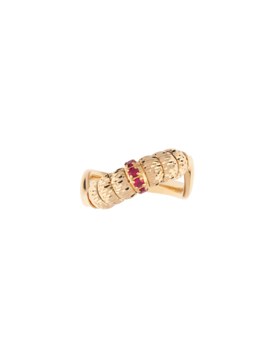 ENIGMA RING IN 18KT GOLD AND RUBIES