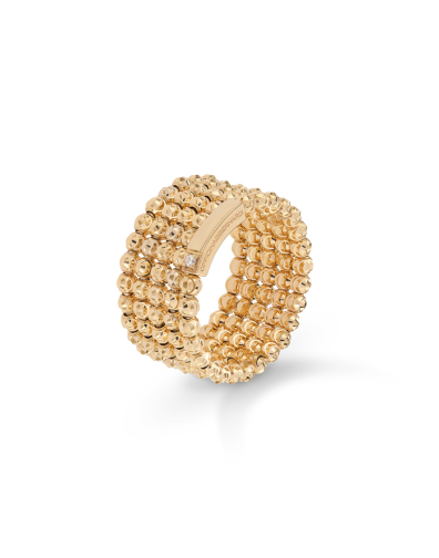 ANELLO MOON 5 FILE IN ORO 18KT