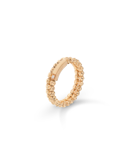 ANELLO MOON 2 FILE IN ORO 18KT