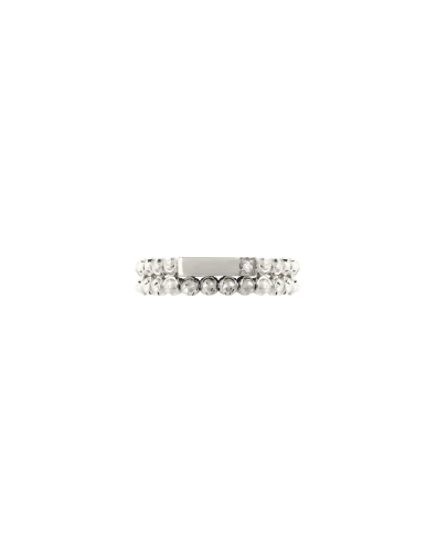 ANELLO MOON 2 FILE IN ORO BIANCO 18KT