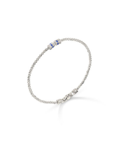 MOON BRACELET IN 18KT WHITE GOLD AND SAPPHIRES
