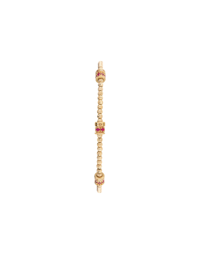 BRACCIALE MOON 3 ELEMENTI IN ORO 18KT E RUBINI