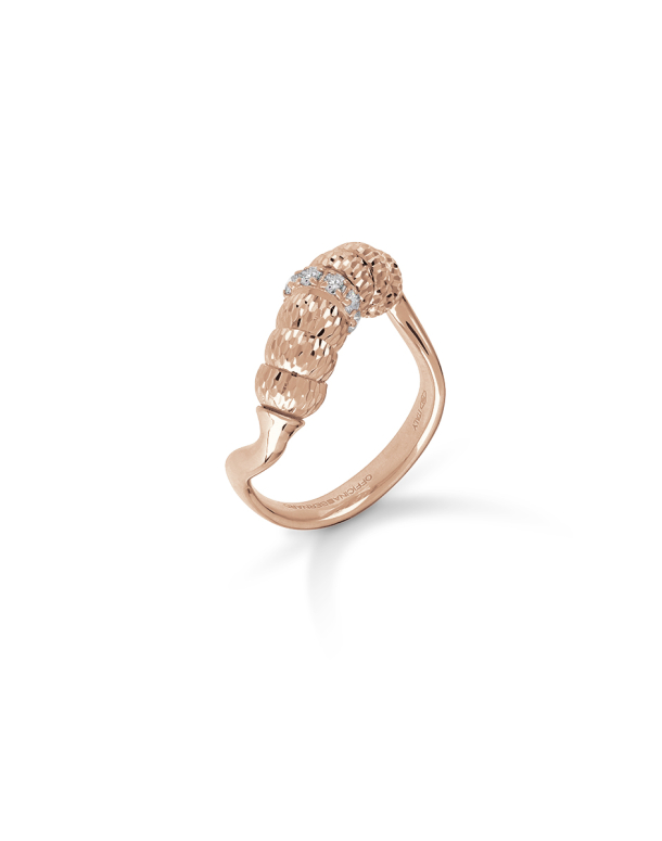 ENIGMA RING IN 18KT ROSE GOLD AND DIAMONDS