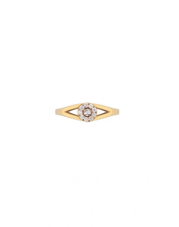 MOON GRACE RING IN 18KT GOLD AND DIAMONDS