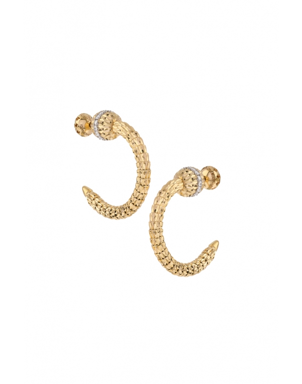 Officina Bernardi 18kt yellow gold Empire diamond earrings